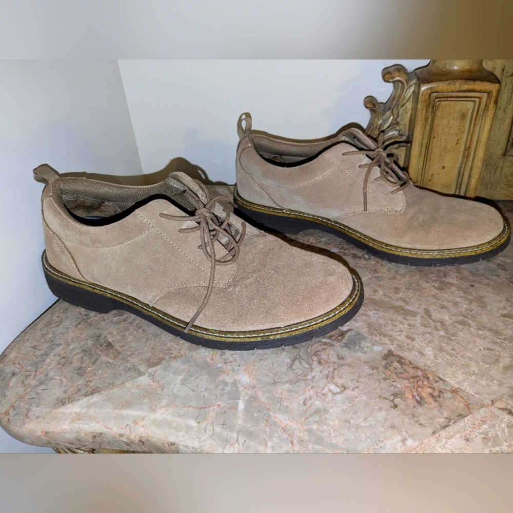 Dr. Scholl's Genuine Suede Leather Gel Cushion Technology Men's shoes sz 11